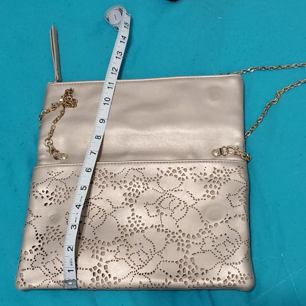Gold fold over handbag from Stitch Fix - Picture 4 of 6